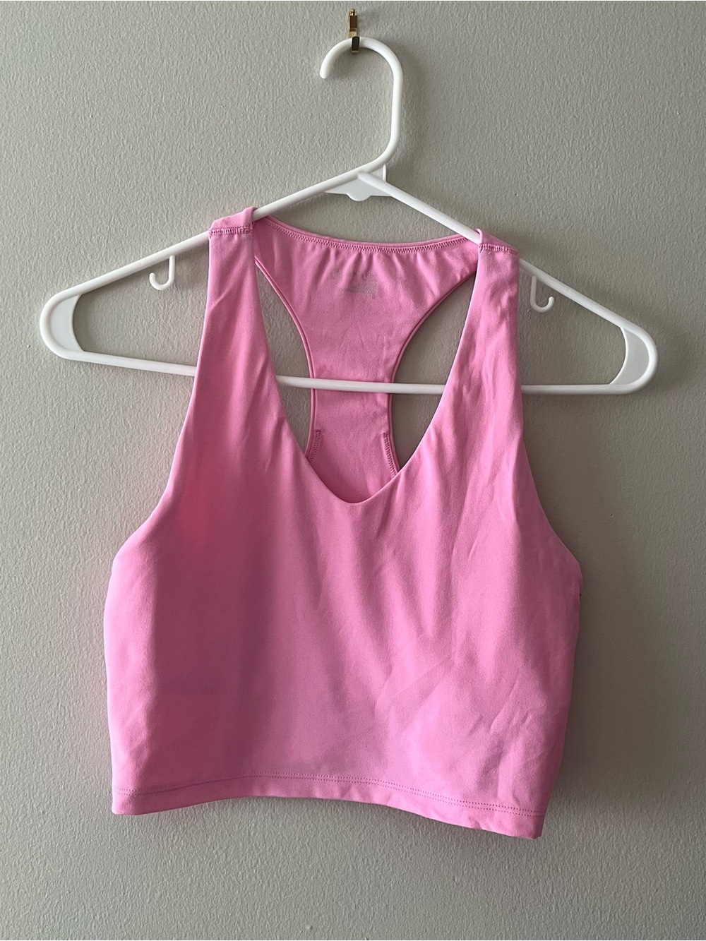 Aerie Baby Pink Racerback Crop Tank Top